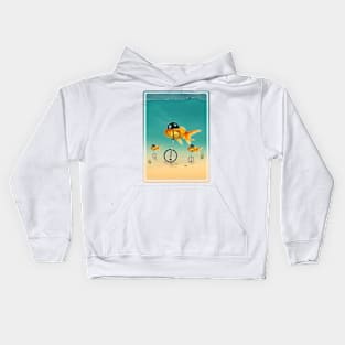 gold fish Kids Hoodie